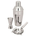 Martini Shaker Set w/ Jigger & Strainer